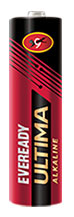 Eveready Ultima battery