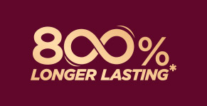800 % longer lasting